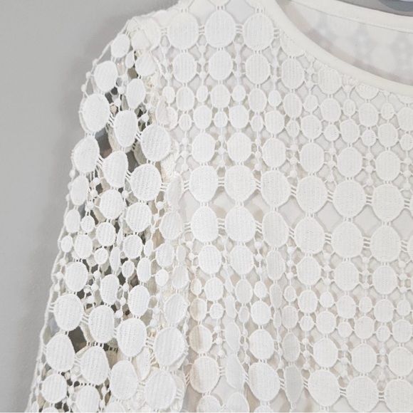 Ralph Lauren White Lace Shift Cocktail Dress Size 10 - Picture 3 of 7